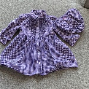 Ralph Lauren baby girl gingham dress
